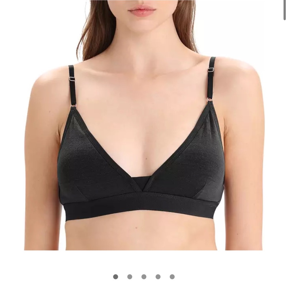 ICEBREAKER Siren Wool Blend Bralette M Black